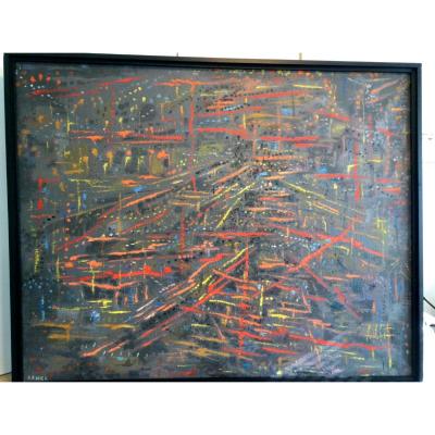 Jean (François)Hick, Abstraction, Belgique (1933-2011)